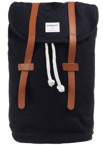Sandqvist, Damen Rucksack 'Stig', Nachtblau / Braun / Weiß