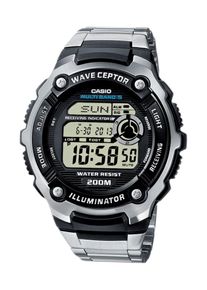 Casio, Herren Funk, Schwarz / Silber