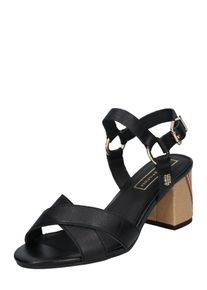 Tommy Hilfiger, Damen Sandale 'ELEVATED', Braun / Schwarz