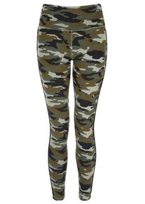 YOGISTAR.COM, Damen Leggings 'flow With It', Gr&uuml;n / Khaki / Oliv