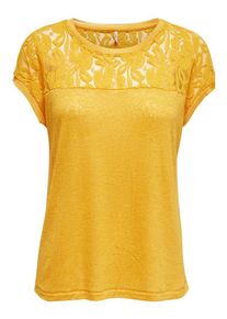 Only, Damen Shirt 'RILEY', Goldgelb