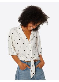 Bik Bok, Damen Blusenshirt, Schwarz / Weiß