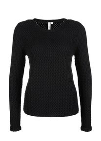 Q/S Designed By, Damen Pullover, Schwarz