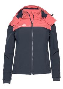 Kangaroos, Damen Softshelljacke, Marine / Koralle