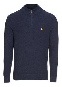 Lyle & Scott Lyle & Scott, Herren Pullover 'Moss Stitch 1/4 Zip Jumper', Blau