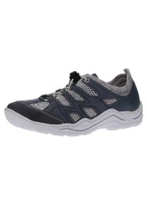 Rieker, Damen Wanderschuhe, Blue Denim / Hellgrau