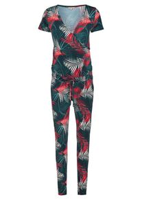 Noppies, Damen Still Jumpsuit 'Olina ', Smaragd / Pastellpink / Cranberry
