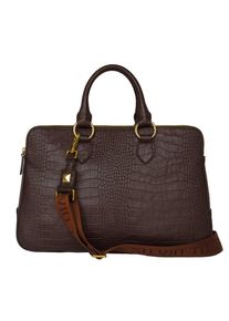 Silvio Tossi, Damen Schultertasche, Dunkelbraun