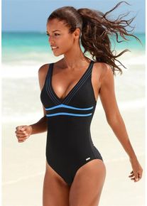 Venice Beach, Damen Badeanzug, Blau / Schwarz