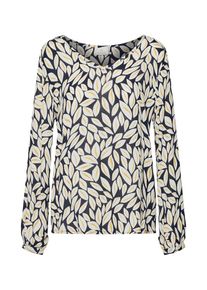 Kaffe, Damen Bluse, Beige / Navy