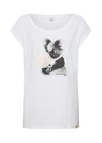 Iriedaily, Damen Shirt 'Koala Bubble Tee', Grau / Wei&szlig;