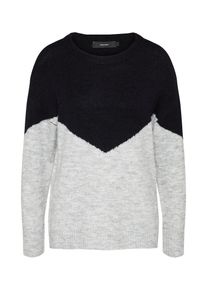 Véro Moda VERO MODA, Damen Pullover, Hellgrau / Schwarz