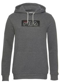 Fila, Herren Sweatshirt 'FOCUS', Dunkelgrau / Feuerrot / Schwarz / Wei&szlig;