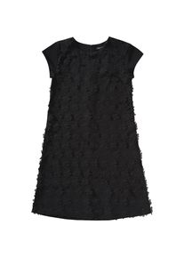 Marc O'Polo Marc O'Polo, Mädchen Chiffonkleid mit Bluapplikationen, Schwarz