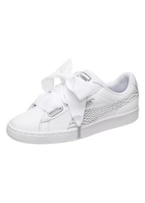 Puma, Damen Sneaker 'Basket Heart Oceanaire', Wei&szlig;