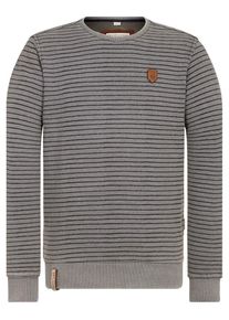 Naketano, Herren Sweatshirt 'Indifference Of Good ', Dunkelgrau / Graumeliert