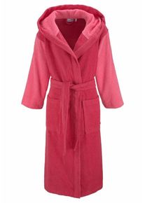 Kangaroos, Damen Bademantel 'Anthony', Pink / Rot
