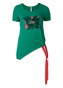 SheeGOTit, Damen Longshirt, Gold / Grün / Rot / Schwarz