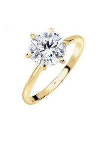 Elli Premium, Damen Ring, Gold / Weiß