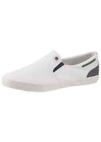 Bugatti, Herren Slip-On 'Alba', Navy / Weiß