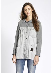 Khujo, Damen Bluse 'LOUANA', Grau