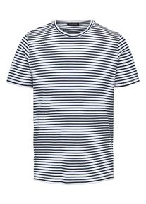 Selected Homme, Herren T-Shirt, Navy / Weiß