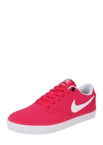 NIKE SB, Damen Sneaker 'Check Solar', Dunkelpink / Wei&szlig;