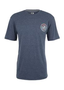 Burton, Herren T-Shirt 'FOX PEAK ACTIVE', Dunkelblau / Blaumeliert
