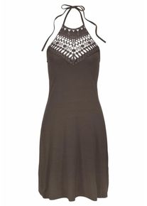 Lascana, Damen Neckholderkleid, Khaki