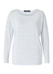 Hallhuber, Damen Ringelshirt, Hellblau / Wei&szlig;