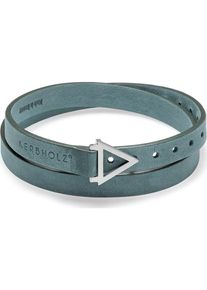 KERBHOLZ, Herren Armband 'Loop GEOLEA8972', Petrol / Silber