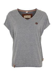 Naketano, Damen T-Shirt 'Mir mein Traum leben', Rauchblau