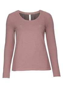 sheego Casual, Damen Langarmshirt, Greige / Ros&eacute;