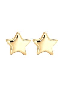 Elli Premium, Damen Ohrringe 'Sterne', Gold
