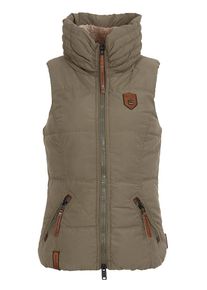 Naketano, Damen Weste 'Hasenbergl Flavour II', Braun / Oliv