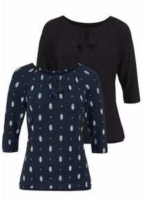 Vivance, Damen Shirts, Petrol / Schwarz