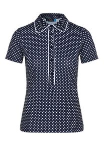J. Lindeberg J.Lindeberg, Damen Poloshirt 'W Flor', Navy / Wei&szlig;