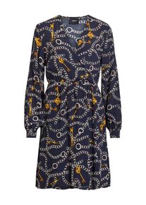 Object, Damen Kleid, Nachtblau / Orange / Silber