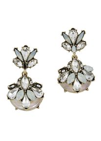 Heine, Damen Ohrschmuck, Silber / Weiß