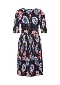 MAX & Co. MAX&Co., Damen Kleid 'PIUMA', Creme / Nachtblau / Hellrot / Schwarz