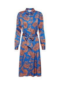 Wood Wood, Damen Kleid 'BELINDA', Blau / Apricot