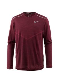 Nike, Herren Laufshirt 'Techknit', Rotmeliert / Weiß