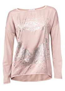 Heine, Damen Oversized-Shirt, Rosa / Silber