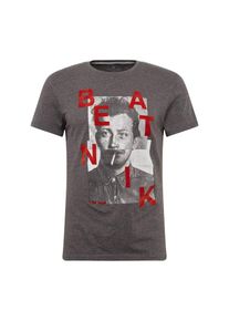 Tom Tailor, Herren T-Shirt, Dunkelgrau / Rot
