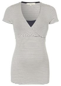 Noppies, Damen Pyjama Still-Top 'Dolores', Blau / Perlwei&szlig;