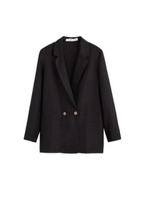 Mango, Damen Blazer 'Braid-n', Schwarz