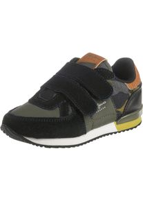 Pepe Jeans, Halbschuhe 'SYDNEY CAMU VELCRO', Braun / Gelb / Oliv / Schwarz