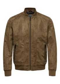 Only & Sons Only & Sons, Herren Kunstleder Jacke, Cognac