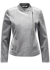 Gerry Weber, Damen Bikerjacke, Rauchgrau