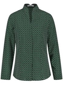 Gerry Weber, Damen Bluse, Grün / Schwarz